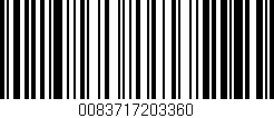 Código de barras (EAN, GTIN, SKU, ISBN): '0083717203360'