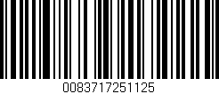 Código de barras (EAN, GTIN, SKU, ISBN): '0083717251125'