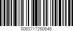 Código de barras (EAN, GTIN, SKU, ISBN): '0083717260646'