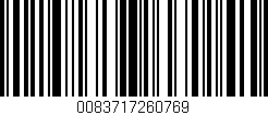 Código de barras (EAN, GTIN, SKU, ISBN): '0083717260769'