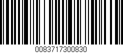 Código de barras (EAN, GTIN, SKU, ISBN): '0083717300830'