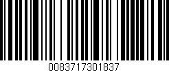 Código de barras (EAN, GTIN, SKU, ISBN): '0083717301837'