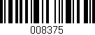 Código de barras (EAN, GTIN, SKU, ISBN): '008375'