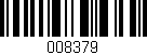 Código de barras (EAN, GTIN, SKU, ISBN): '008379'