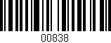 Código de barras (EAN, GTIN, SKU, ISBN): '00838'