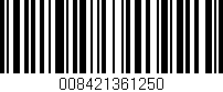 Código de barras (EAN, GTIN, SKU, ISBN): '008421361250'