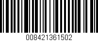 Código de barras (EAN, GTIN, SKU, ISBN): '008421361502'