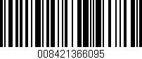 Código de barras (EAN, GTIN, SKU, ISBN): '008421366095'