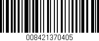 Código de barras (EAN, GTIN, SKU, ISBN): '008421370405'