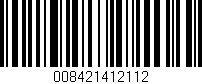 Código de barras (EAN, GTIN, SKU, ISBN): '008421412112'
