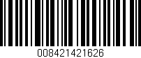 Código de barras (EAN, GTIN, SKU, ISBN): '008421421626'