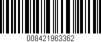 Código de barras (EAN, GTIN, SKU, ISBN): '008421963362'