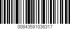Código de barras (EAN, GTIN, SKU, ISBN): '00843591038317'