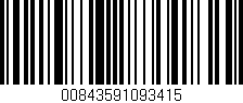 Código de barras (EAN, GTIN, SKU, ISBN): '00843591093415'
