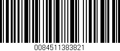 Código de barras (EAN, GTIN, SKU, ISBN): '0084511383821'