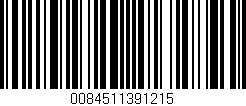 Código de barras (EAN, GTIN, SKU, ISBN): '0084511391215'