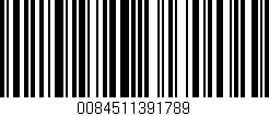 Código de barras (EAN, GTIN, SKU, ISBN): '0084511391789'