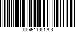 Código de barras (EAN, GTIN, SKU, ISBN): '0084511391796'