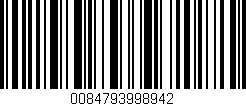 Código de barras (EAN, GTIN, SKU, ISBN): '0084793998942'