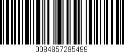 Código de barras (EAN, GTIN, SKU, ISBN): '0084857295499'