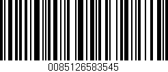 Código de barras (EAN, GTIN, SKU, ISBN): '0085126583545'