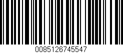 Código de barras (EAN, GTIN, SKU, ISBN): '0085126745547'