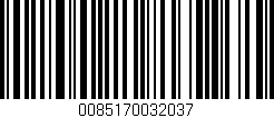 Código de barras (EAN, GTIN, SKU, ISBN): '0085170032037'