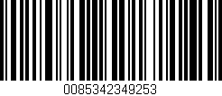 Código de barras (EAN, GTIN, SKU, ISBN): '0085342349253'