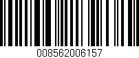 Código de barras (EAN, GTIN, SKU, ISBN): '008562006157'