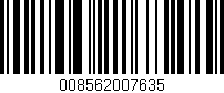 Código de barras (EAN, GTIN, SKU, ISBN): '008562007635'