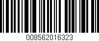 Código de barras (EAN, GTIN, SKU, ISBN): '008562016323'