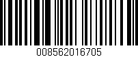 Código de barras (EAN, GTIN, SKU, ISBN): '008562016705'