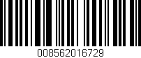 Código de barras (EAN, GTIN, SKU, ISBN): '008562016729'