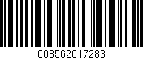 Código de barras (EAN, GTIN, SKU, ISBN): '008562017283'