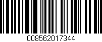 Código de barras (EAN, GTIN, SKU, ISBN): '008562017344'