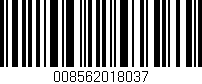 Código de barras (EAN, GTIN, SKU, ISBN): '008562018037'