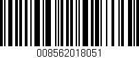 Código de barras (EAN, GTIN, SKU, ISBN): '008562018051'