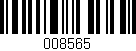 Código de barras (EAN, GTIN, SKU, ISBN): '008565'