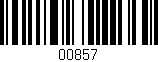 Código de barras (EAN, GTIN, SKU, ISBN): '00857'