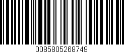 Código de barras (EAN, GTIN, SKU, ISBN): '0085805268749'