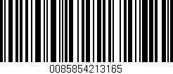 Código de barras (EAN, GTIN, SKU, ISBN): '0085854213165'