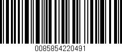 Código de barras (EAN, GTIN, SKU, ISBN): '0085854220491'