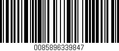 Código de barras (EAN, GTIN, SKU, ISBN): '0085896339847'