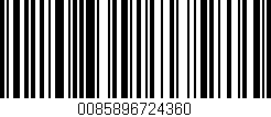 Código de barras (EAN, GTIN, SKU, ISBN): '0085896724360'