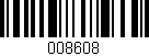 Código de barras (EAN, GTIN, SKU, ISBN): '008608'