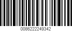 Código de barras (EAN, GTIN, SKU, ISBN): '0086222249342'