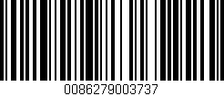 Código de barras (EAN, GTIN, SKU, ISBN): '0086279003737'