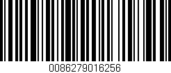 Código de barras (EAN, GTIN, SKU, ISBN): '0086279016256'
