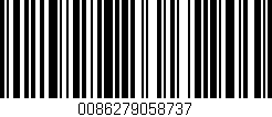 Código de barras (EAN, GTIN, SKU, ISBN): '0086279058737'