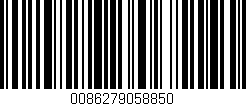 Código de barras (EAN, GTIN, SKU, ISBN): '0086279058850'